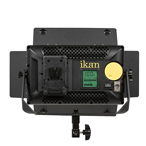 Ikan Lyra (3X) バイカラー 3200K-5600K ソフトパネル (1) 1 x 1 (2) ハーフスタジオ&フィールド LED 照明キット 納屋のドア、スタンド、ケースを含む バイカラー 調節可能 LB-1F2H の商品画像 4