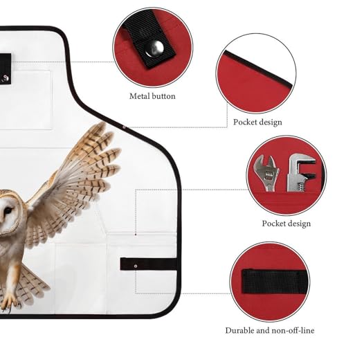 Delantal de trabajo unisex con diseño A Barn Owl miniatura 3