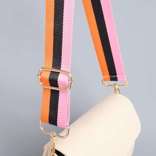 Image of chushui Woven Stripe Purse Straps,Replacement Crossbody Wide Shoulder Adjustable Strap for Bag Handbags
