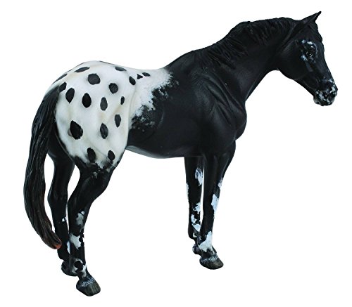 Collecta Chevaux: ETALON APPALOOSA NOIR 14.10x3.8x10.6cm
