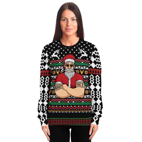 Santa's Bouncer Tattooed Santa Sweatshirt, alternative view 3