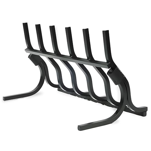 Grate Wall of Fire Model M-6 Smoke-Free Fireplace Grate – 26' Wide x 15' Tall – Durable Alloy Steel Construction, Increases Heat Output, Eliminates Smoke Issues, Ideal for Larger Fireplaces