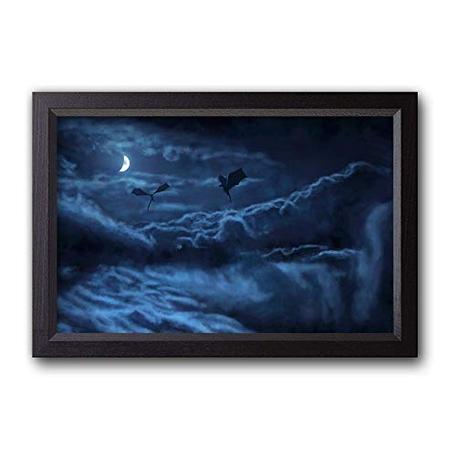 Drogon & Rhaegal Game of Thrones Painting - Art Print - Wall Decor - Poster - Gift (4x6-16x24 IN)