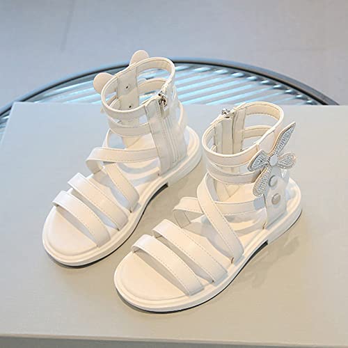 Girls' Sandals Summer Fashion Children's Roman Shoes Korean Edition Soft Sole Fashionable Girl Sandals Size 13t2