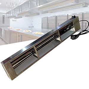 HQCUZZY Commercial Food Heat Lamp, Electric Food Warmer for Parties Buffets, Strip Catering Infrared Heating Lamp for Keep Food Warm, Restaurant Kitchen Equipment