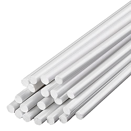 Varilla de plástico ABS redonda 1mm barra sólida blanca de 500mm para modelismo arquitectónico