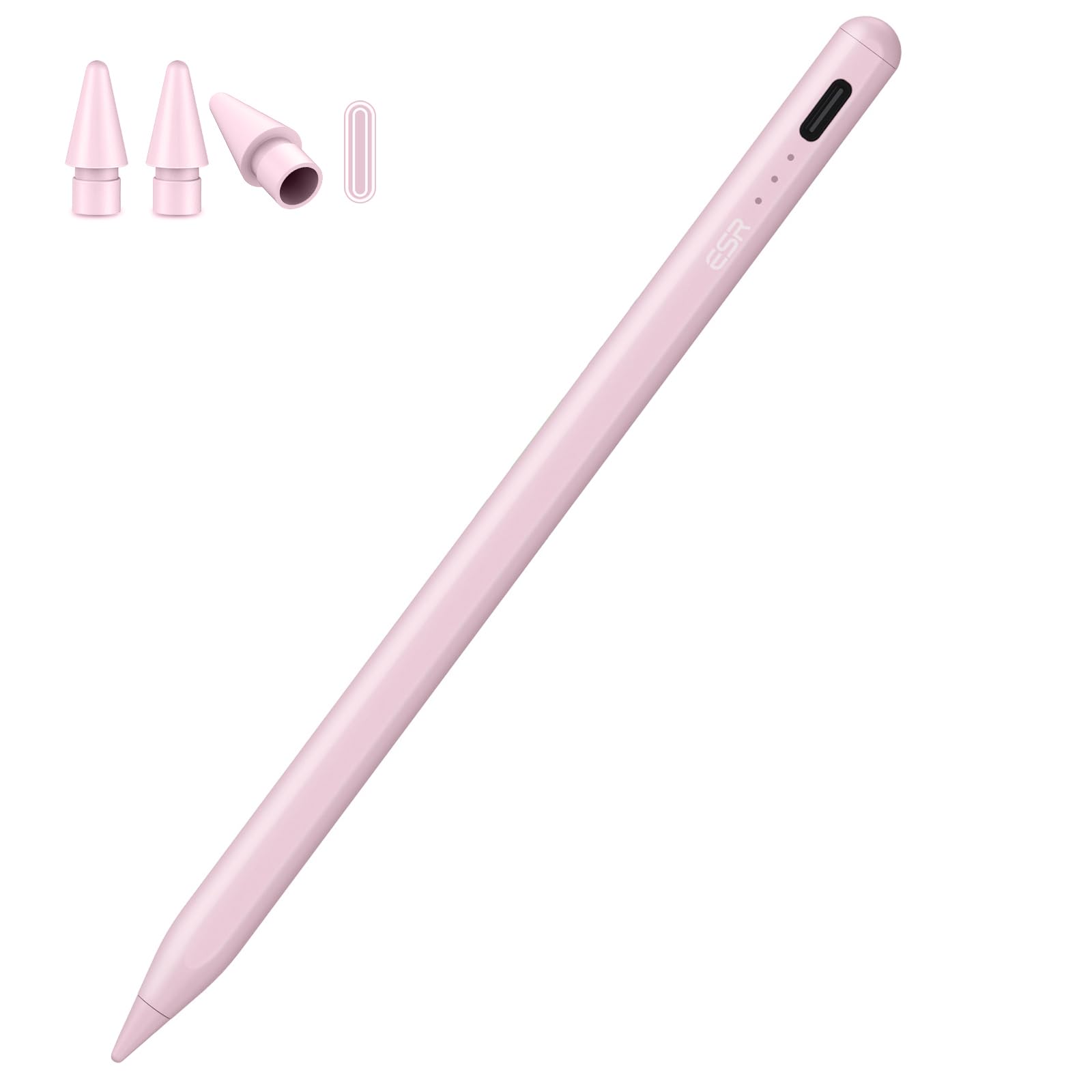 ESR Stylus Pen for iPad 2018-2025, iPad Pencil with Tilt Sensitivity, Palm Rejection, Compatible with iPad 11th(A16)/10th Generation, iPad Air 11"/13", iPad Pro 11"/12.9"/13", iPad mini 6/5, Pink