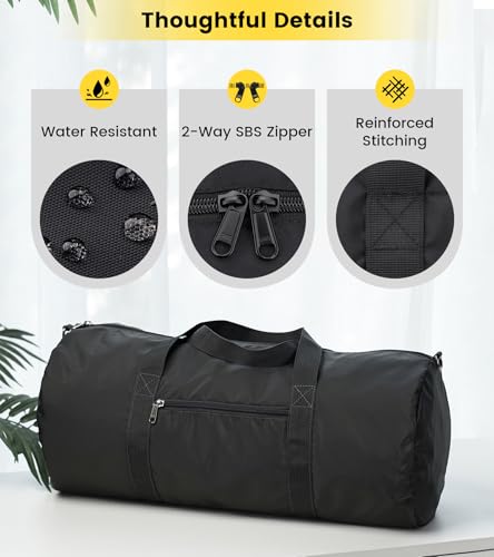Vorspack Duffel Bag 20-24-28 Inches Foldable Gym Bag for Men Women Duffle Bag Lightweight with Inner Pocket for Travel Sports4