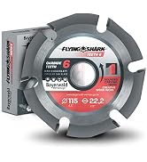 Bayerwald Flying Shark Ø 115 mm (6 zębów) brzeszczot do drewna do szlifierek kątowych (Flex, Bosch itp.) - ...