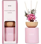 SoxComfy Reed Diffuser Set with Really Dried Flowers, 5.1 oz Essential Oils Scented Diffuser with...