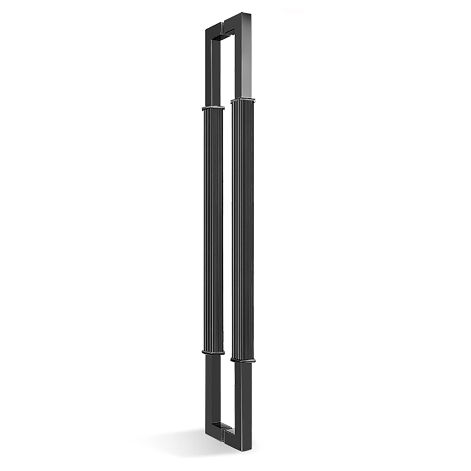ADGCFKOP Shower Door Handle, Door Pull Modern Sliding Glass Door Handle, Double Sided Door Push Bar for Wood Metal Commercial Iron Doors Easy to Install(Black,80cm/32inch)