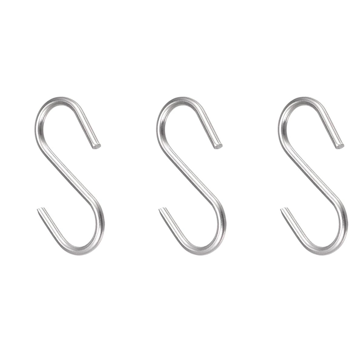 Organizeemee S Hooks - 12 Pack Stainless Steel -11