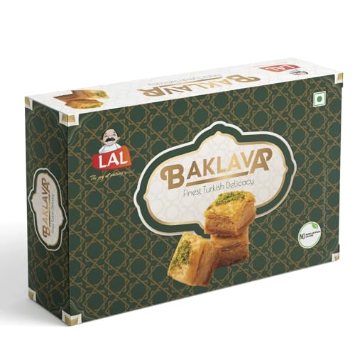Image of Lal Baklava Sweets 200 Grams - Pack of 1 | Premium Sweet Perfect for Gifting and Snacking | Turkish Desert Made With Fresh Ingredients | Turkish Baklava Sweets