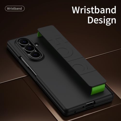 Coque Samsung Galaxy Z Fold 8 Ultra antichute fine verte avec sangle intégrée
