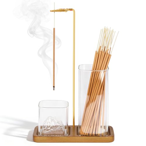 RAYNEAY Upside Down Incense Holder Incense Stick Holder with Ash Catcher
