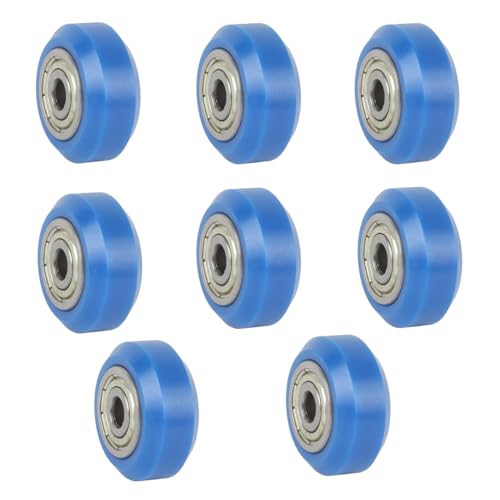 8pcs Upgrade V Solid POM Wheels OD 24mm Rollers Gantry Pulley Double...