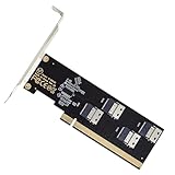 5) Conception à quatre disques Slimline SFF-8654 4X, installation stable, peut exécuter 4 disques PCIE à pleine vitesse en même temps.