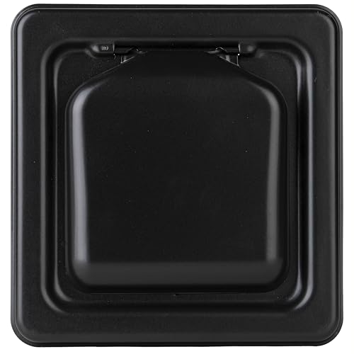 Image of NO-PEST VENT Dual Door Dryer Vent Cover 4 Inch Outdoor, Made in USA, Highest UV-Resistant Plastic, No Lint-Collecting Screen (Onyx, 4 inch Metal Vent With Duct Tube)