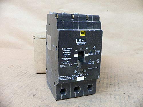 Square D EDB36050 Circuit Breaker 600 V 50 Amp 3 P Replace EDB34050