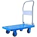 Produktbild MEI XU Nutzfahrzeug Kunststoff Van Medium 80x50 cm Trolley Handwagen Blau Flachbett Faltbare Trolleys Laden 250 KG @