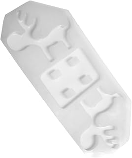 Shaped Elk Rack Mold Phone for DIY Crafts Enthusiasts | High Transparency Silicone, Easy to Clean and Flexible, White Finish, Handmade Resin Casting Supply