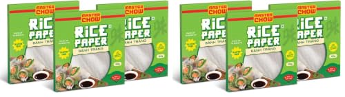 Image of MasterChow Rice Paper 100g | Gluten-Free Spring Roll Wrapper | Vegan, Preservative-Free | For Summer Rolls, Snacks & Asian Recipes (300g) (Pack of 2)
