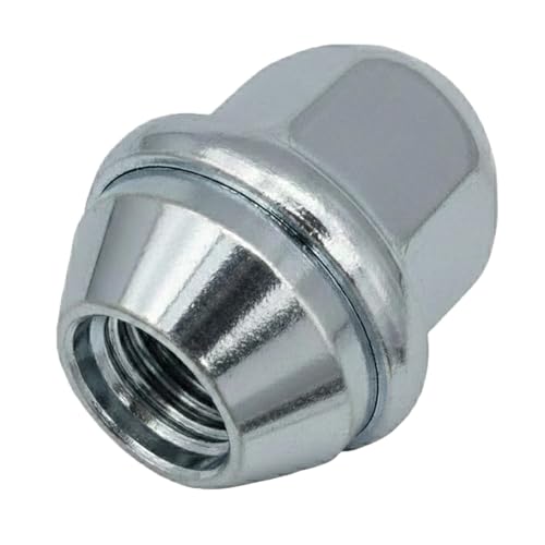 20x Radmuttern M12x1,5 60° Kegelbund geschlossen – SW 19mm – Höhe 31mm – verchromt mit Edelstahlkappe – Radmuttern Satz für Alufelgen – konisch