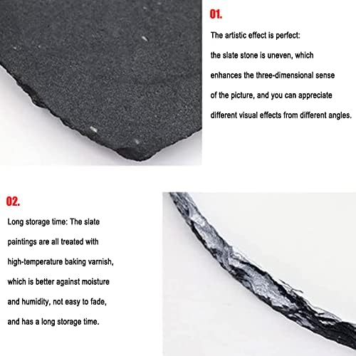 Miniatura 6 de Marco de fotos personalizado, placa de fotos de pizarra de roca personalizada, regalo de foto conmemorativa personalizado para el día de San