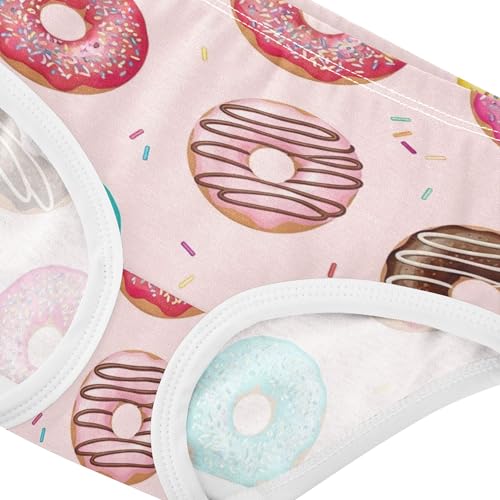Cotton Girls Underwear Toddlers Colorful Donuts Pink Little Girl Panties Animals Underpants Briefs 2t4