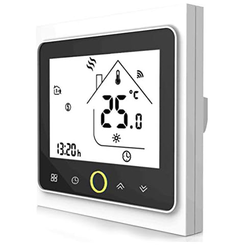 WiFi Smart Thermostat for Water Heating with Amazon Echo,Google Home Alexa Compatible Devices,Room Programmable Wireless Thermostats,Touch Screen Digital Temperature Controller 3A Cover