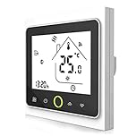 Smart Wifi Thermostat for Electric Heating with Amazon Alexa Echo Google Home Compatible Devices,Room Programmable Wireless Thermostats,Touch Screen Digital Temperature Controller 16A