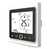 Termostato de Calefacción WiFi-Termostato WiFi para Calderas de Gas/Calentamiento de Agua,Termostato Digital Calefaccion Compatible con Alexa Google Home,Controlador de Temperatura 5A