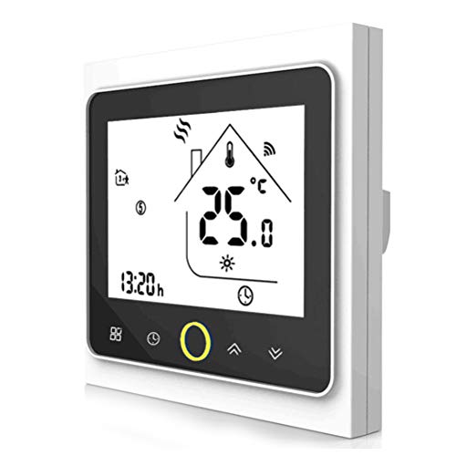 Termostato de Calefacción Wifi-Termostato Wifi para Calderas de Gas/Calentamiento de Agua,Termostato Digital Calefaccion Compatible con Alexa Google Home,Controlador de Temperatura 5A