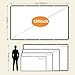 XINLEMY 120 inch Projector Screen 16:9 Foldable Washable Portable Projection Movies Screens Support Double Sided Projection for Home Theater Backyard Outdoor Indoor