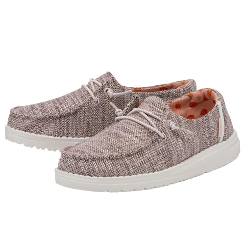 Image of HEYDUDE Girl's Wendy Youth Stretch Multi Colors | Girl's Shoes | Girl's Lace Up Loafers | Comfortable & Light-Weight
