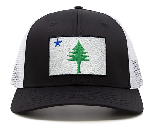 Image of International Tie State Hat for Men and Women, Adjustable Snapback Trucker Baseball Cap with Embroidered Patch