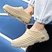 Chef Shoes for Men Women Fashion Slip Resistant Kitchen Work Nursing Shoes Unisex Lightweight Comfortable Casual Fur Lined Water Resistant Indoor and Outdoor Yard Garden Shoe A-Beige