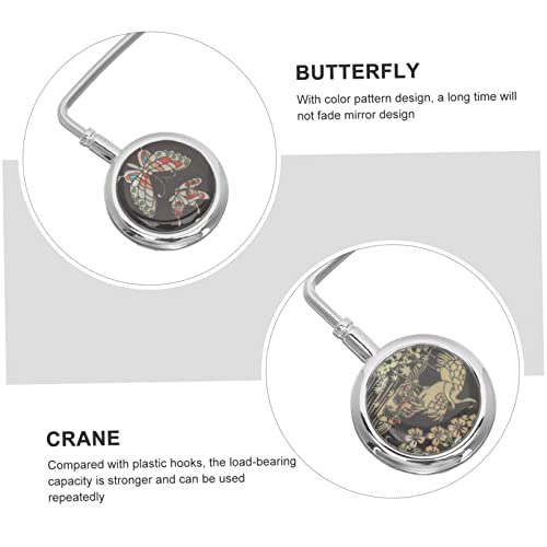 VALICLUD 2 Peças Gancho De Bolsa Elegante Gancho De Bolsa Cabide De Mesa Portátil Suporte De Bolsa C