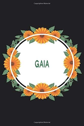 Gaia: Personalized Notebook | Gaia's Personal Writing Journal | Blank lined notebook | Note Taking for Gaia