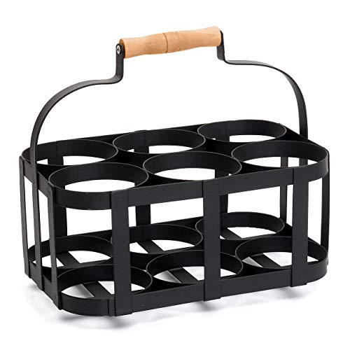 CKB LTD Melkfles Houder Poedergecoat Staaldraad Metalen Houdt 6 Melkflessen Deurstep Krat Carrier Traditionele 25 x B27… - Image 3