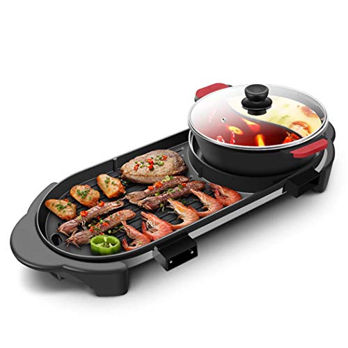 Audecook Hot Pot Elettrico Da 1,8 L, Mini Multicooker Portatile, Antiaderente, Fornello Rapido Per Finestre, Casseruola Travel Electric Con Doppio Controllo Di Potenza Per Bistecca/pasta/zuppa - 4