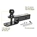 MaxxHaul 50595 3-in-1 ATV UTV Trailer Hitch Mount with Hitch Ball and Winch Strap Loop 1-7/8