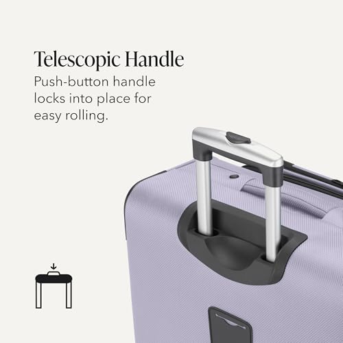 Image of SwissGear Sion Softside Expandable, Evening Haze, Checked-Large, Sion Softside Expandable Spinner Luggage Durable Lightweight Travel Suitcase