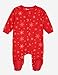 Leveret Boys Girls Kids Footed Fleece Pajama Snowflake 18-24 Month