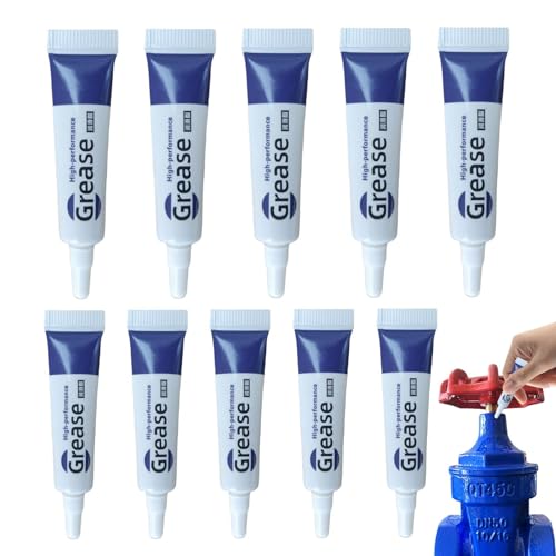 Kit De Grasa Para Plomería: Lubricante De Silicona De 10 Piezas, Cuidado De La Junta Tórica De La Válvula De La Máquina, Protección Del Sello Del Equipo De Buceo, Funcionamiento Suave Con Soporte