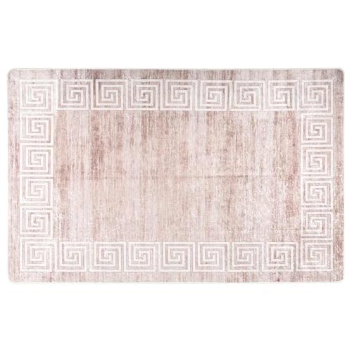 Tapis de sol velours beige antibactérien résistant aux bruits de pas