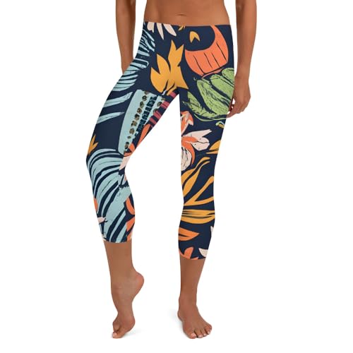 Legging capri taille haute effet ventre plat galbant pour morphologie