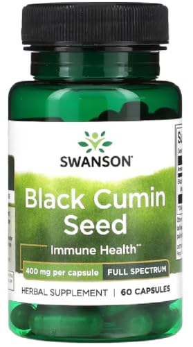 Swansons Swanson - Black Cumin Seed, 400mg | Immune and Antioxidant Support - 60 Capsules