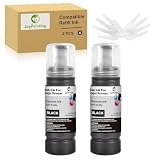 JoyPrinting EP-104 Tinte Schwarz Kompatibel für EP-104 Druckerpatronen Nachfülltinte Multipack für Epson Ecotank ET-1810 ET-2710 ET‑2711 ET-2712 ET-2714 ET-2811 ET-2812 ET-2814 ET-2815 2826, 2X 70ml