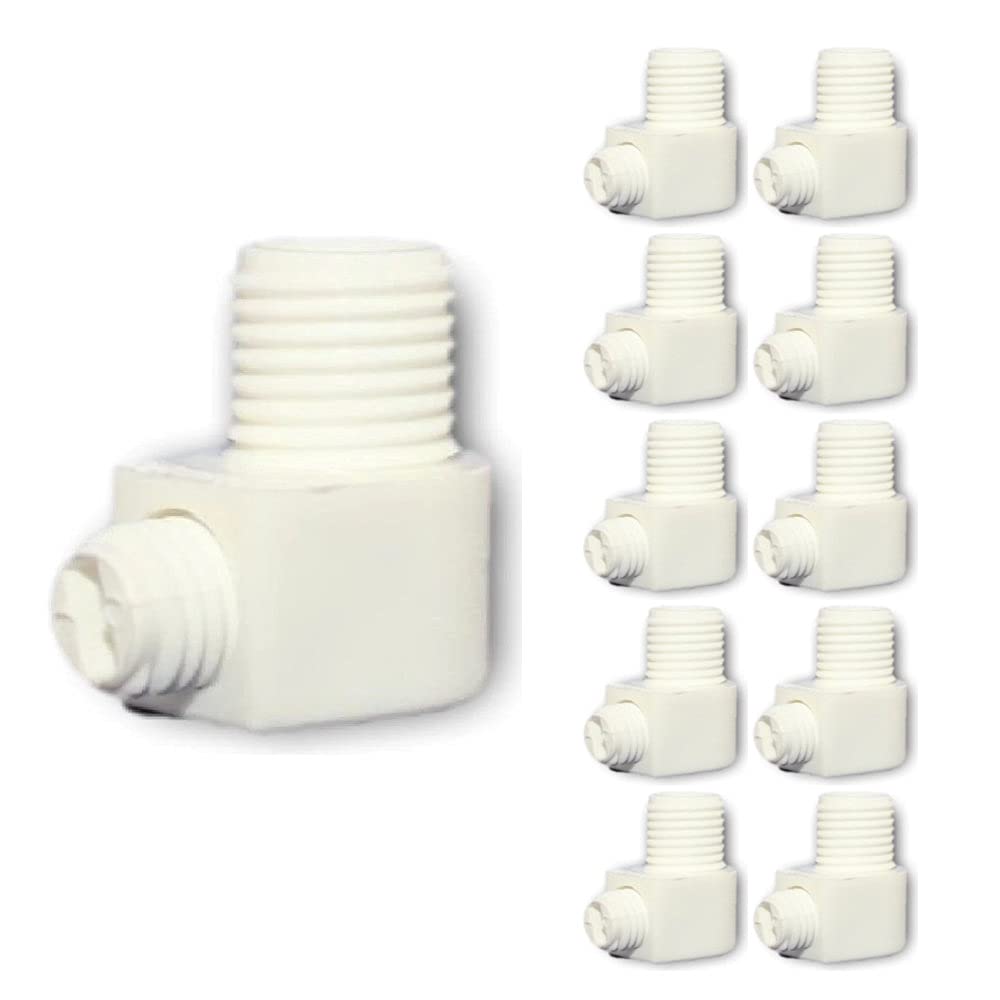 10 Pack | White Flex Cord Grip with 10mm Male Thread | Strain Relief | Screws Directly into Lampholder | DIY & Light Fitting Repair | High Grade Thermoplastic Resin